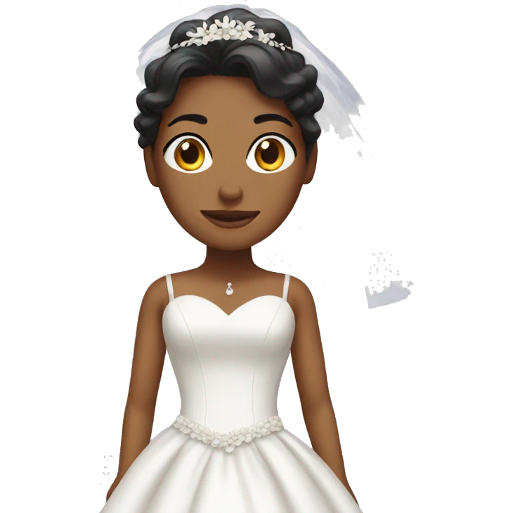 Woman in wedding dress emoji