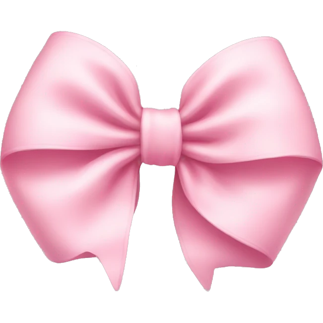 Baby pink bow emoji
