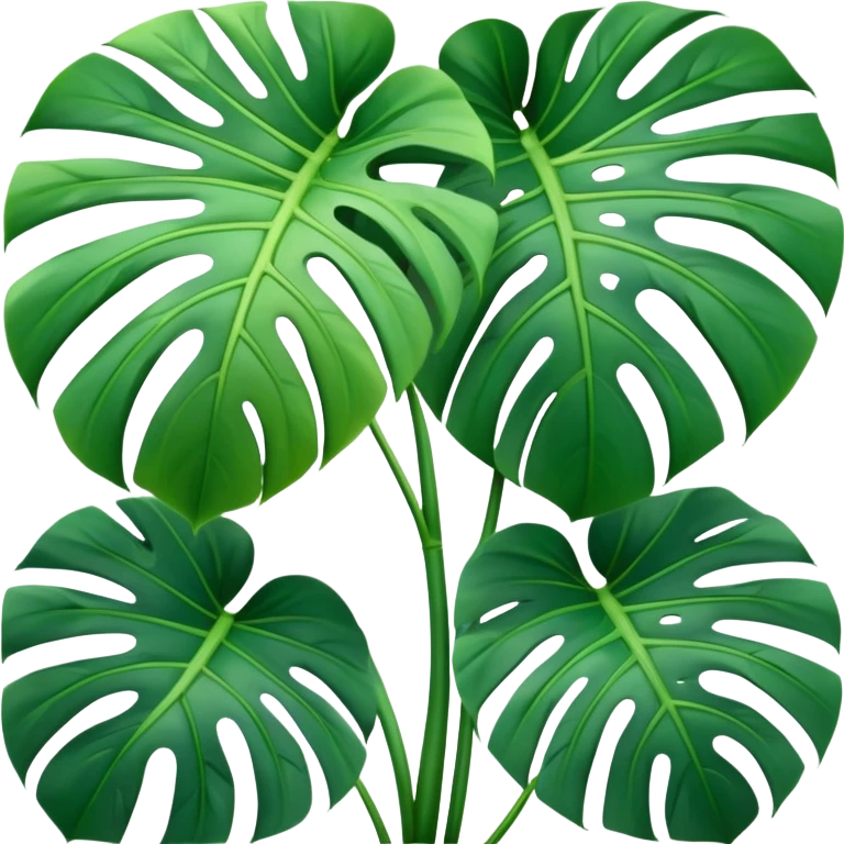 Monstera plant emoji