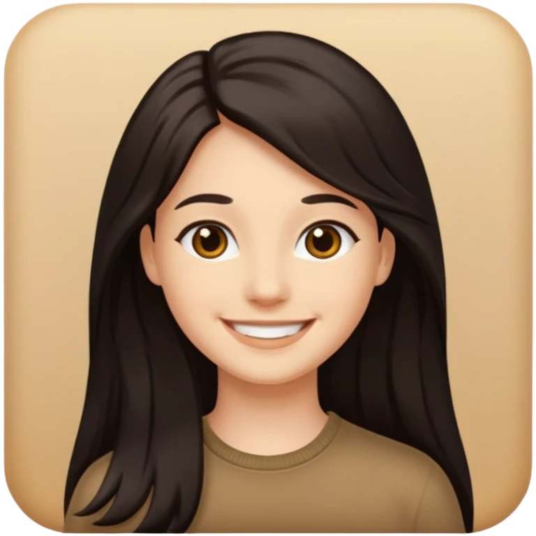 CHEVEUX UN PEU PLUS FONCER AVC DU MAQUILLAGE mais on voit pas le maquillage et elle a des cheveux long emoji