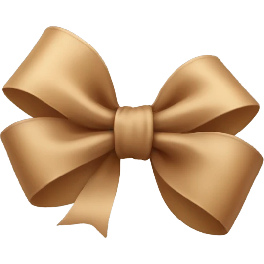 Light Brown bow  emoji