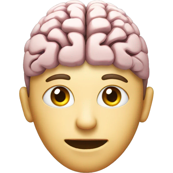 A person with a brain  emoji