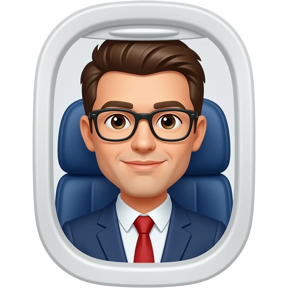 People Inside a plane emoji