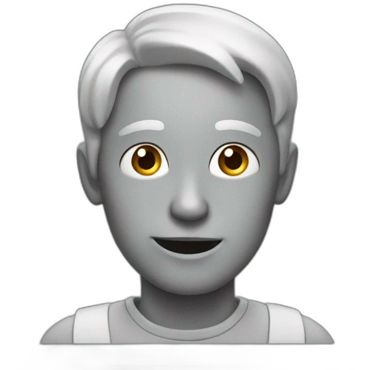 Chat gris emoji