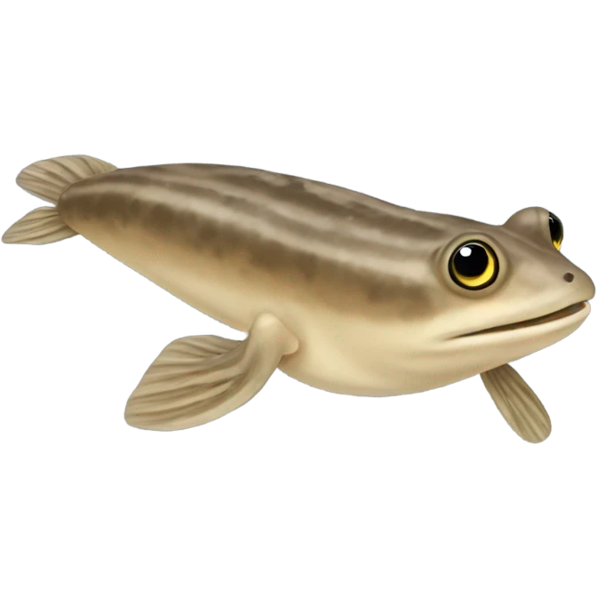 Beige mudskipper emoji