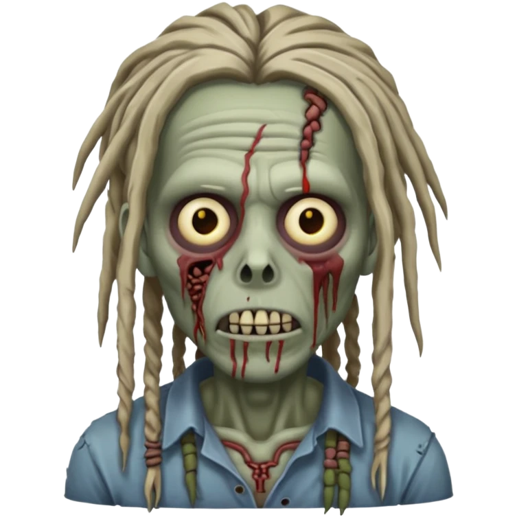 zombie with dreads emoji