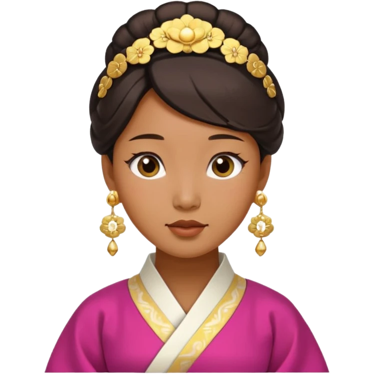 ancient korean woman with earrring emoji
