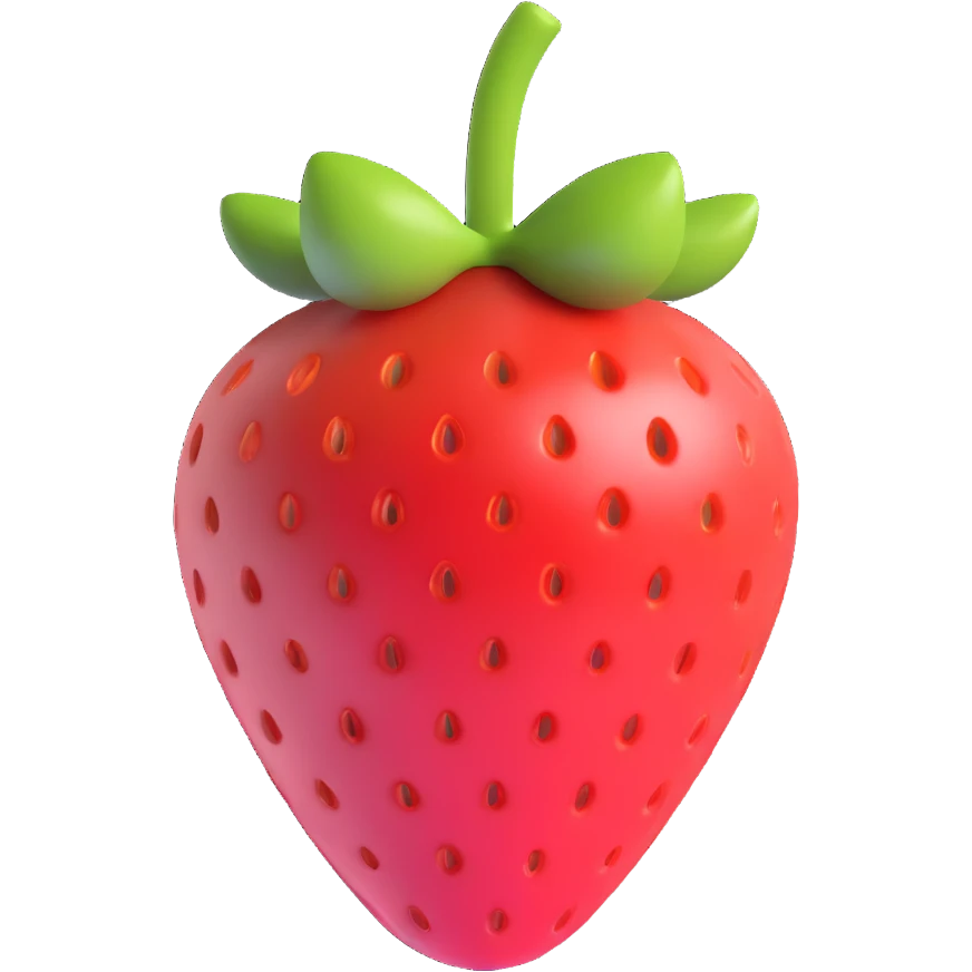 red strawberry emoji