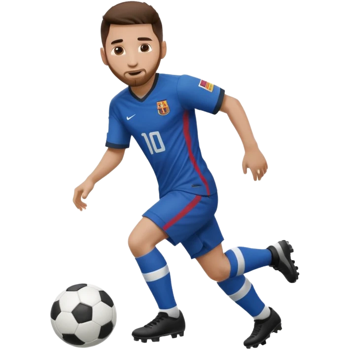 A person who plays football like Messi emoji