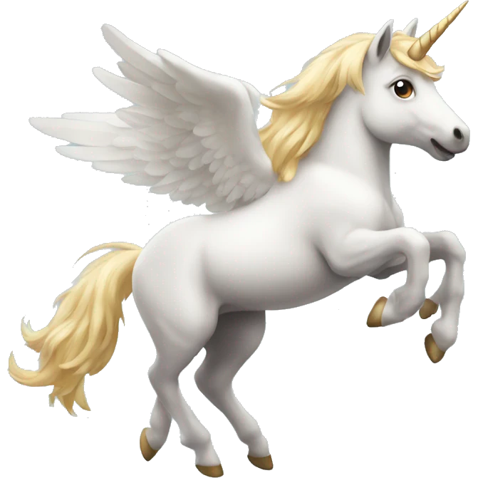un unicornio volando emoji