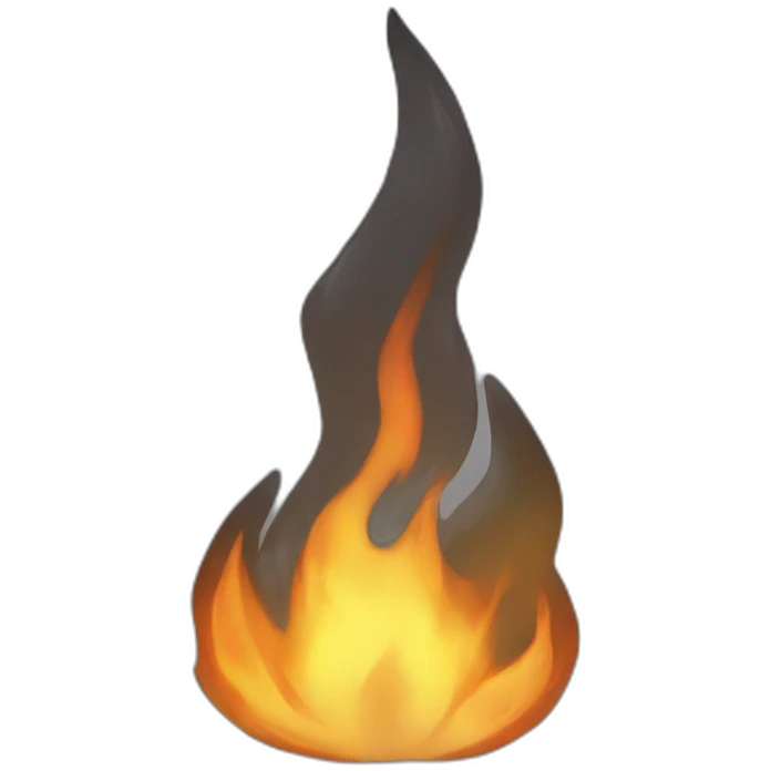 Une flamme emoji