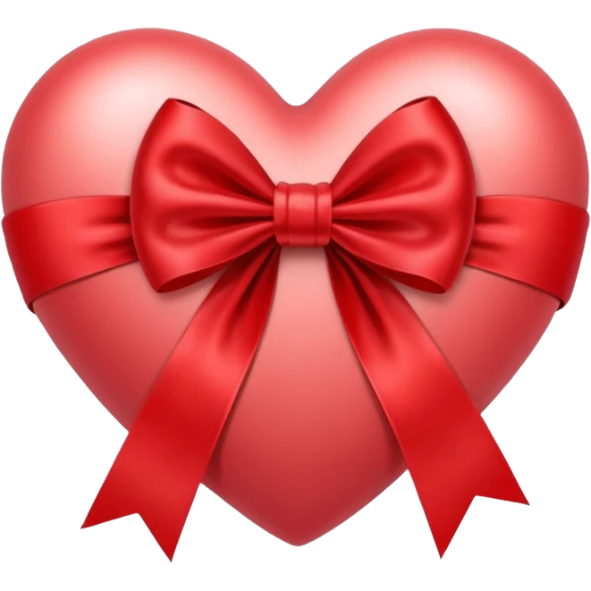 heart with ribbon bow emoji