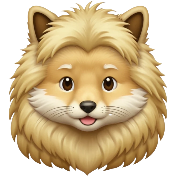 animal with long blonde hair emoji