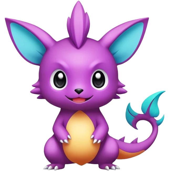 Cute cartoonic anime-Fantasy-Fakémon-creature (full body) emoji