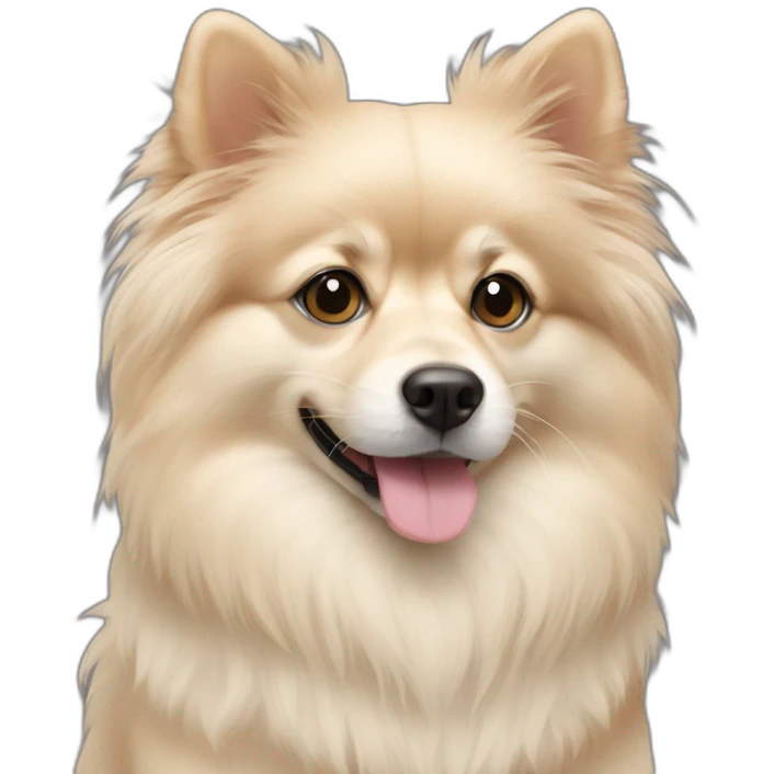 cream coloured pommeranian emoji