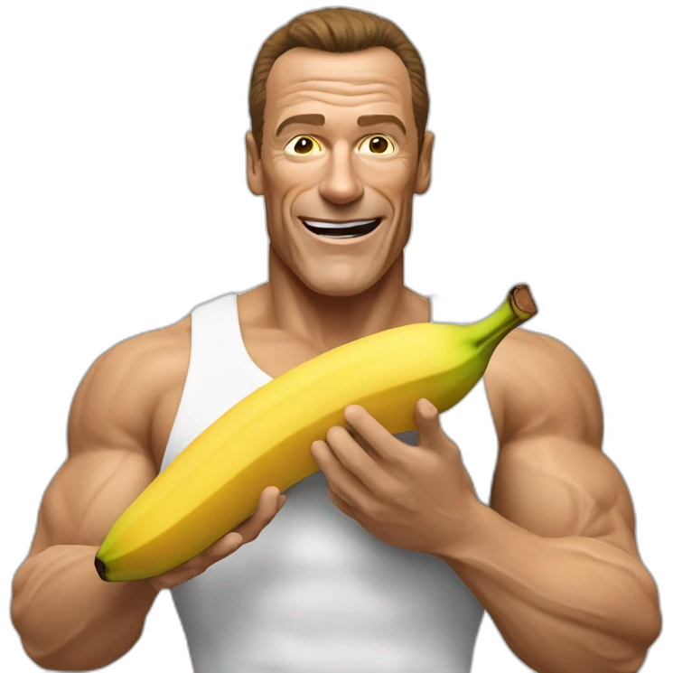 Jean Claude van Damme qui mange une banane emoji