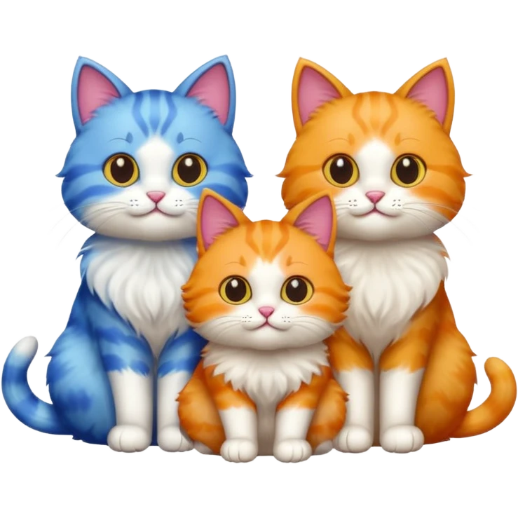 3 cats emoji