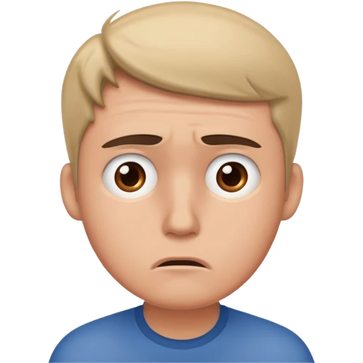 Overwhelmed man emoji