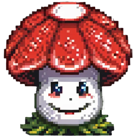 Super Mario red mushroom power-up emoji