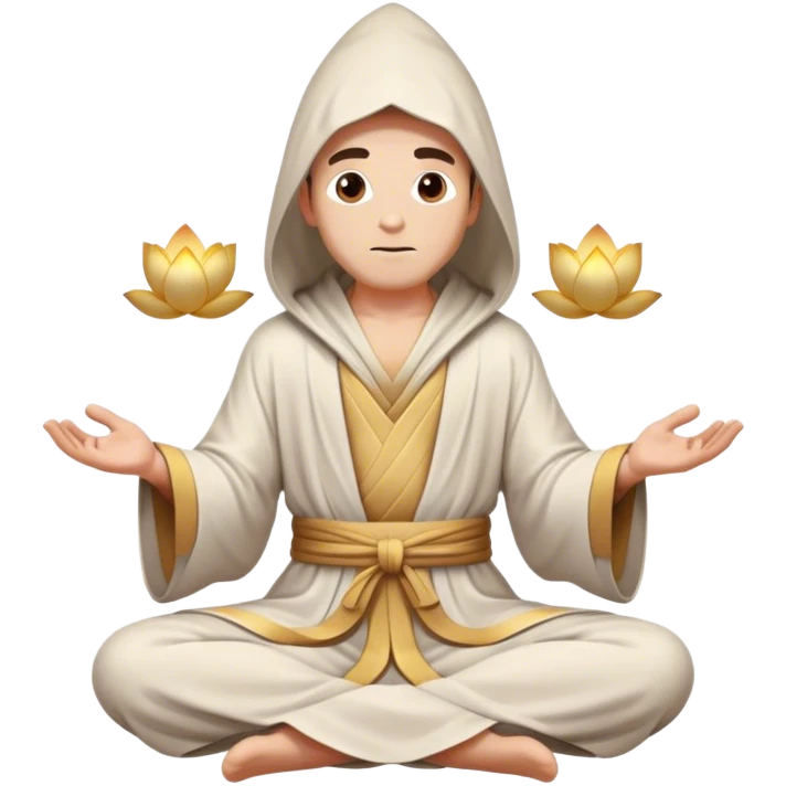 Wizard levitating in lotus position  emoji