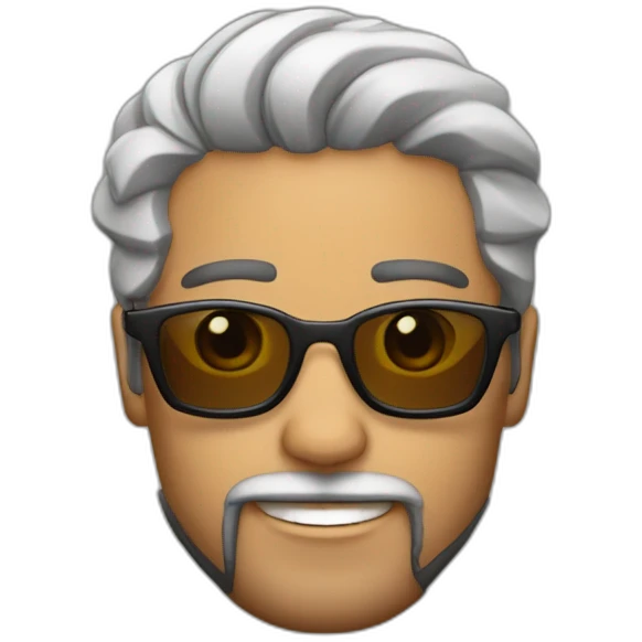 Latinoamericano,gafas y barba emoji