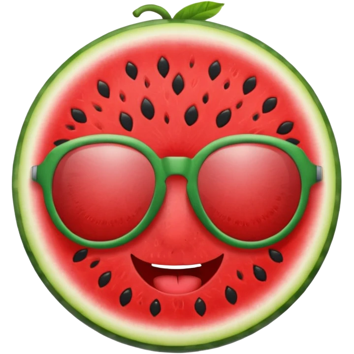 watermelon with sunglasses emoji