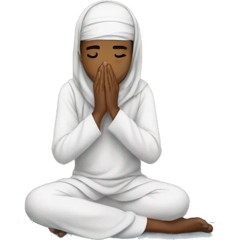 Muslim doing Sujood emoji