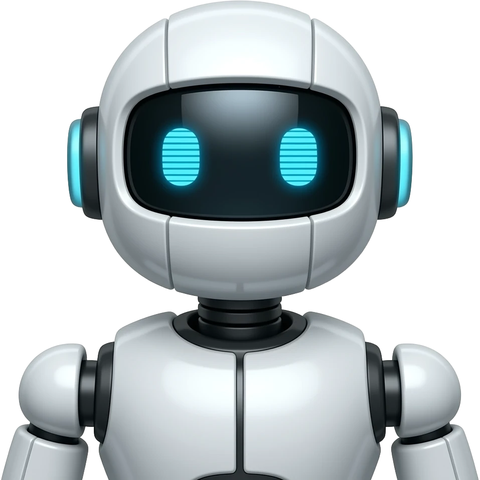Artificial inteligence robot emoji