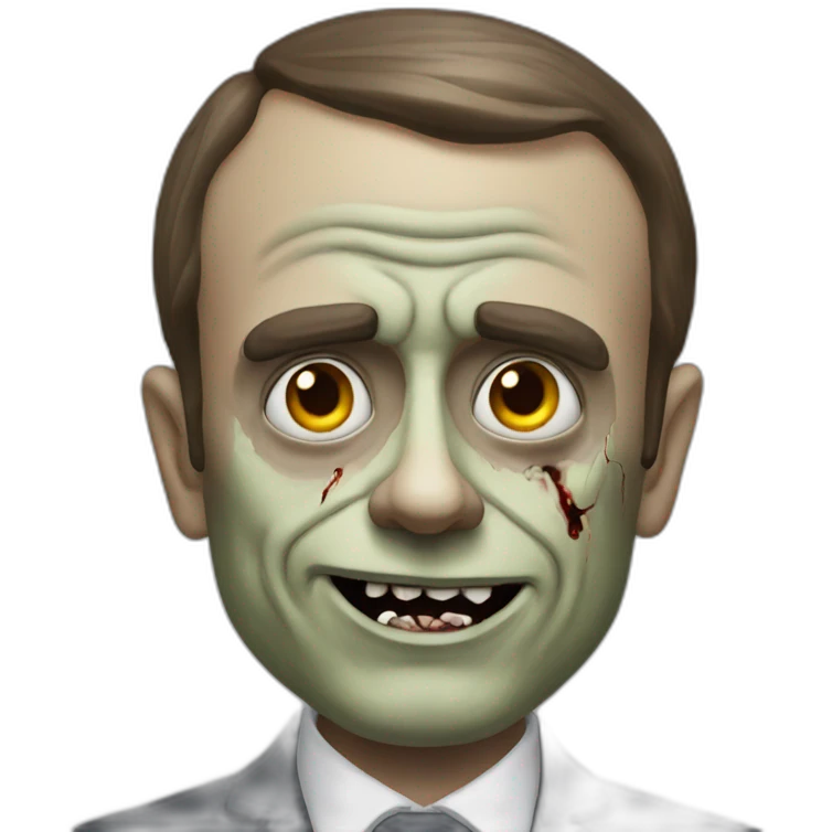 Zombie macron emoji