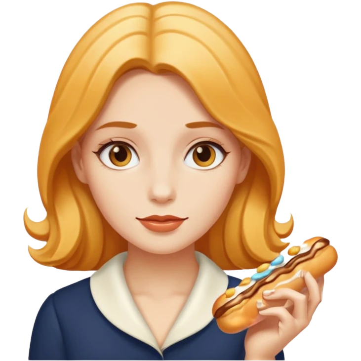 Female and Butterscotch éclair combined  emoji