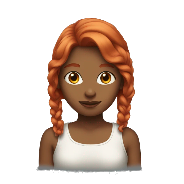 red-haired girl emoji