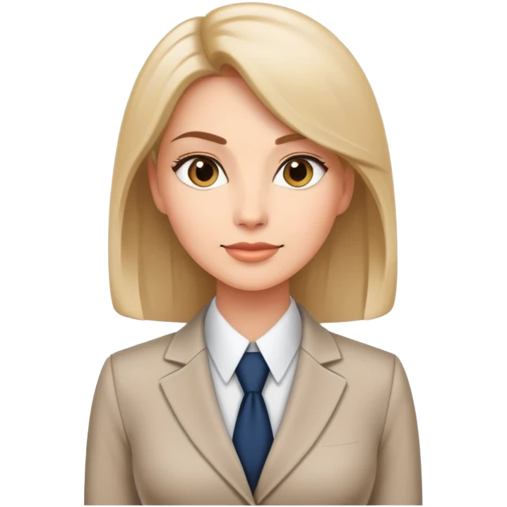 ceo woman confidently wears smart business attire emoji
