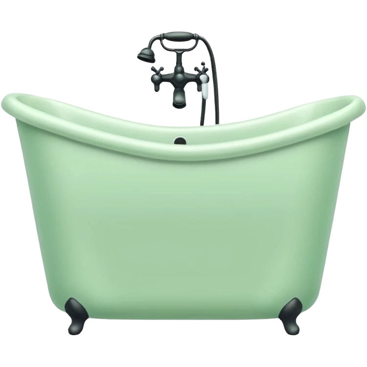 bath pastel green color emoji