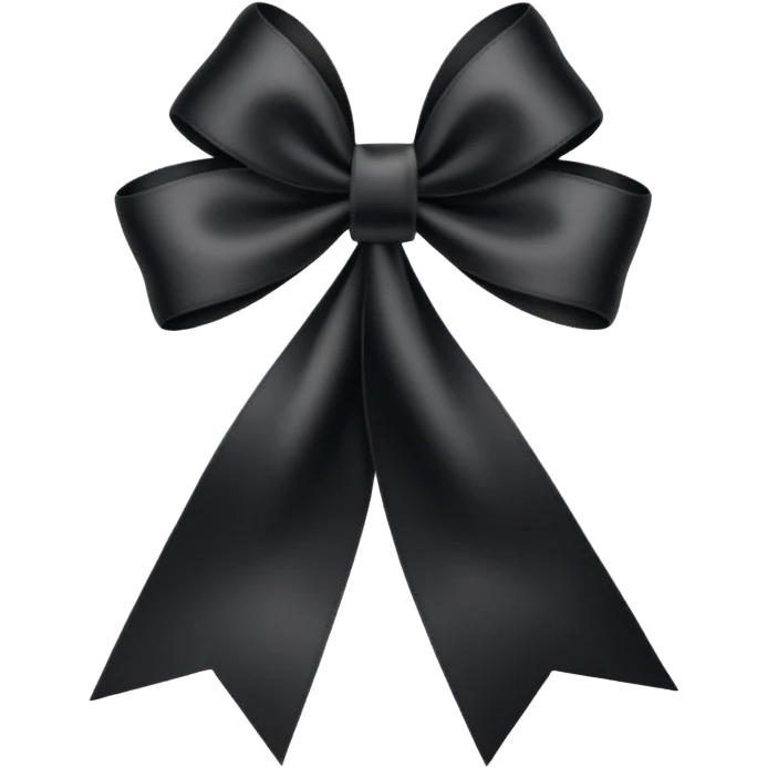 Black ribbon emoji