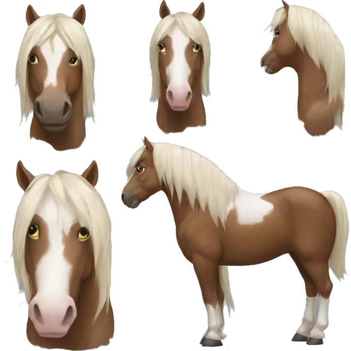 Cheval or  emoji