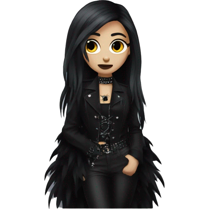 Goth glam emoji
