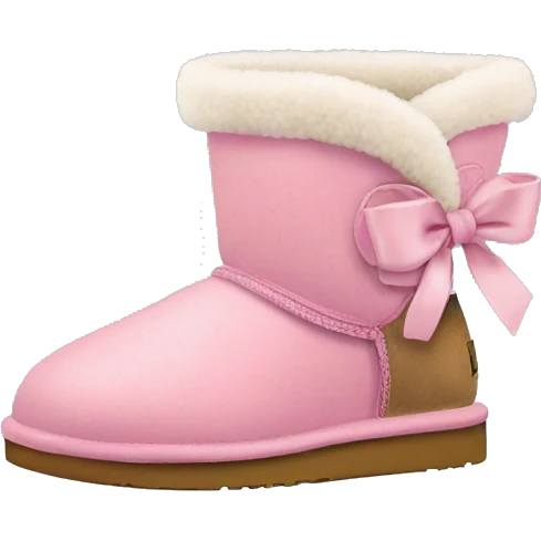 Ugg com laço rosa  emoji