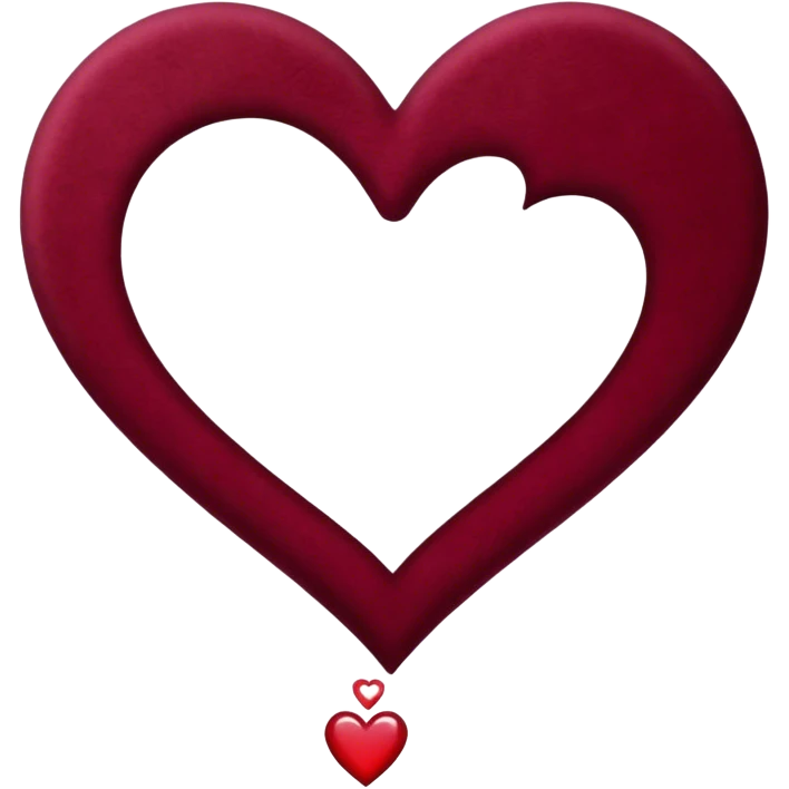 burgundy Valentine’s day  emoji