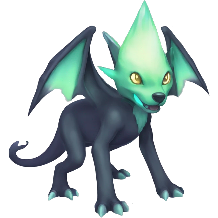 cute cool edgy sharp eldritch ethereal magical Digimon-Fakemon-animal full body emoji
