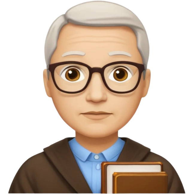 mdidle aged, The wise librarian emoji