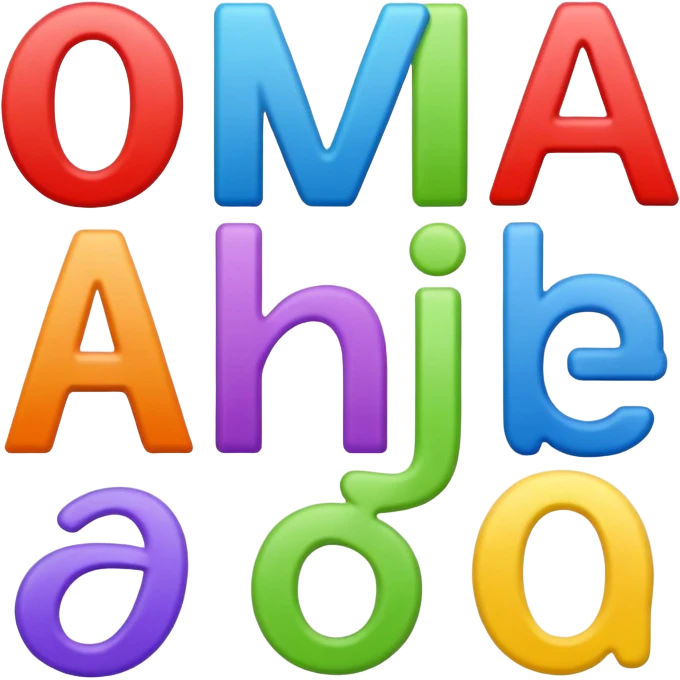 alphabet flashcards emoji