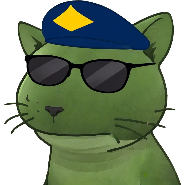 Cat with sunglasses emoji