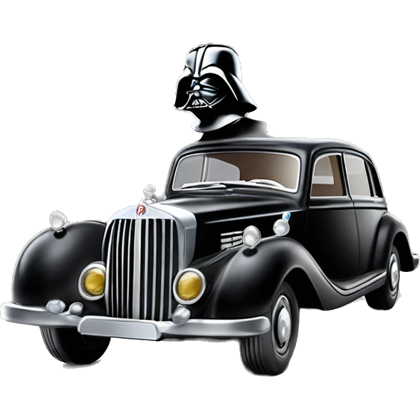  Darth Vader’s 1943 hot wheels WW2 Mercedes German Staff Officer’s 4-door Car emoji