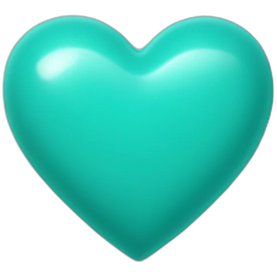 turquose heart emoji