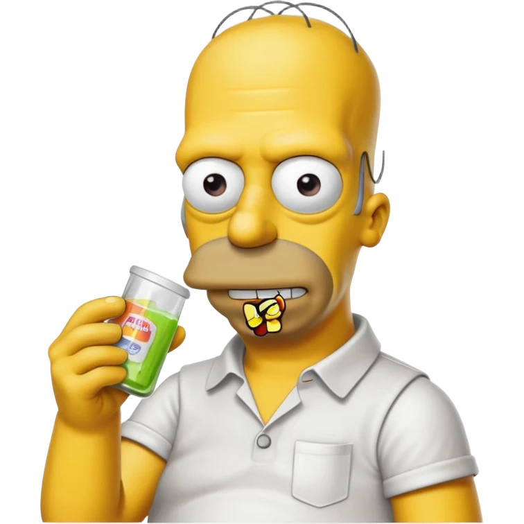 Acid tab Homer Simpson  emoji
