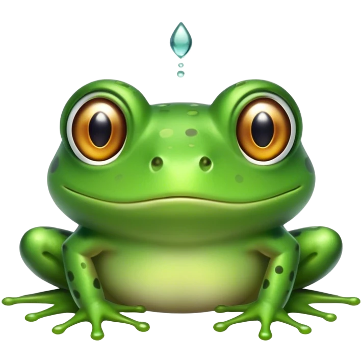 Frog hypnotizing  emoji