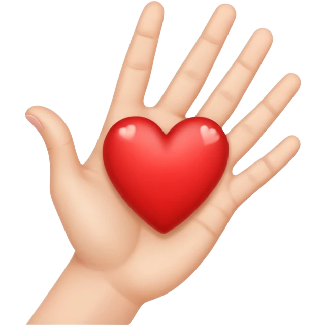 Make a hand heart emoji