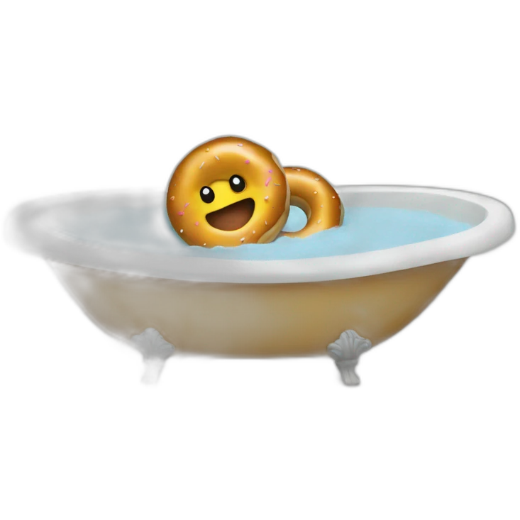donut in a bath emoji