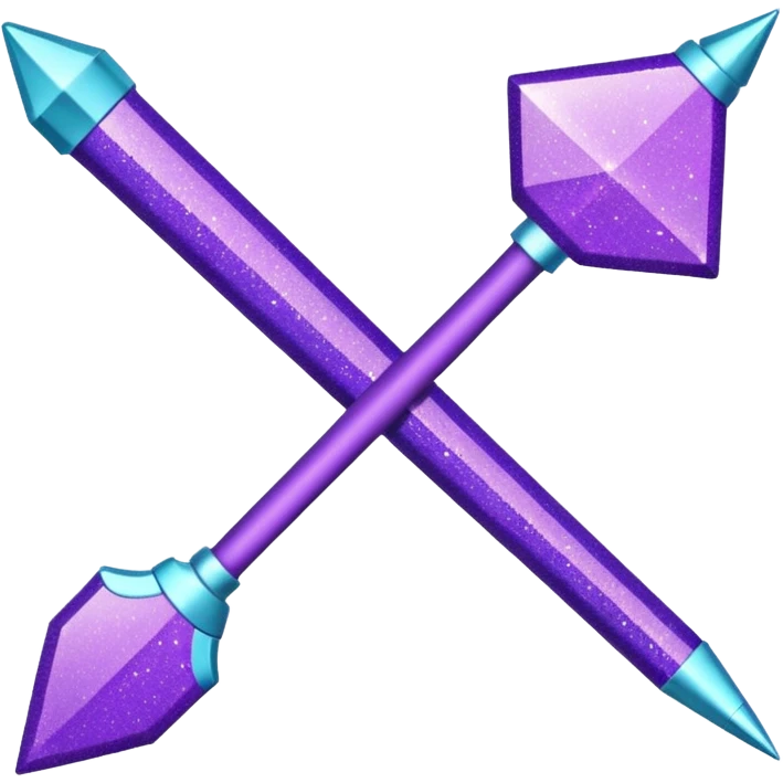 flecha para esquerda glitter roxo e ciano emoji