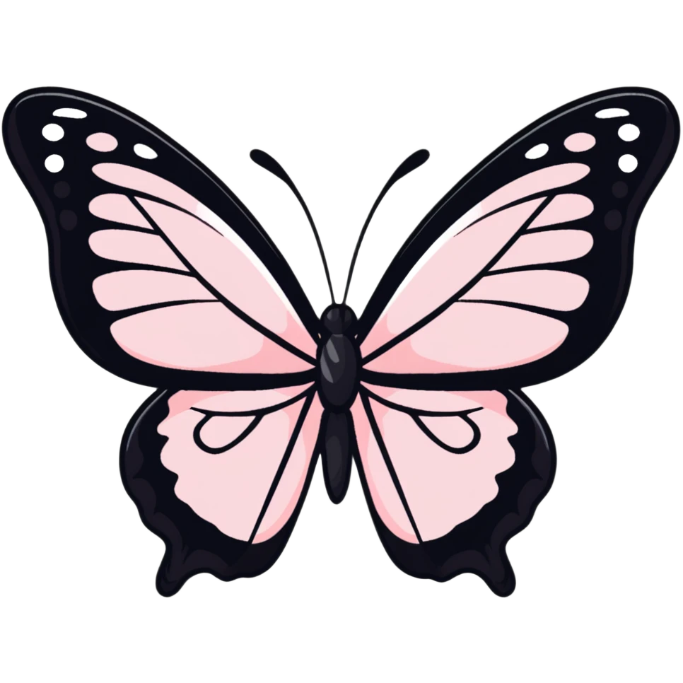 Light pink butterfly emoji